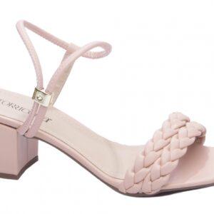 Sandália Feminina Napa Rosa