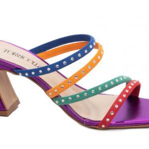 Sandália Tamanco Feminina Camurça